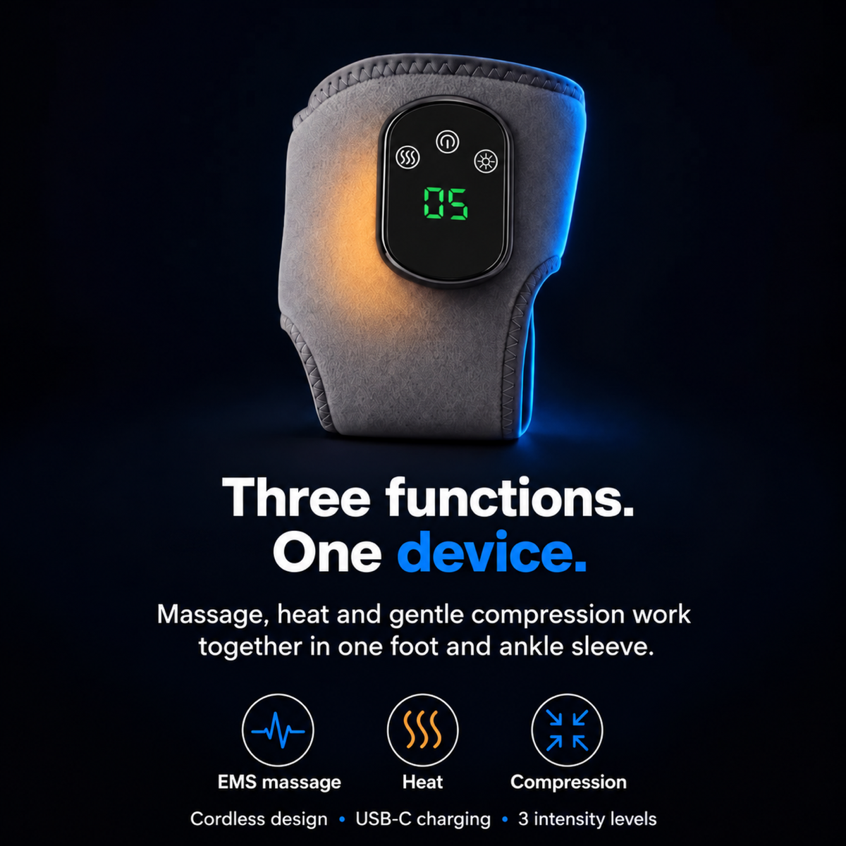 FootMotion Pro® – 3-in-1 Therapeutic Foot Massager
