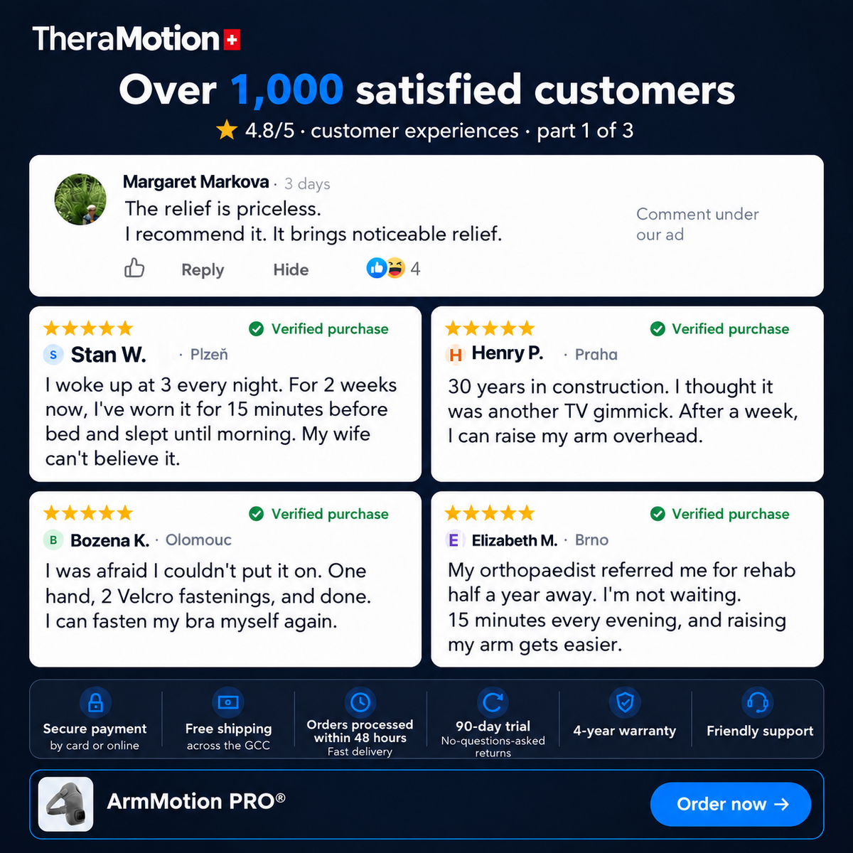 ArmMotion PRO® — Customer reviews in English, part 1